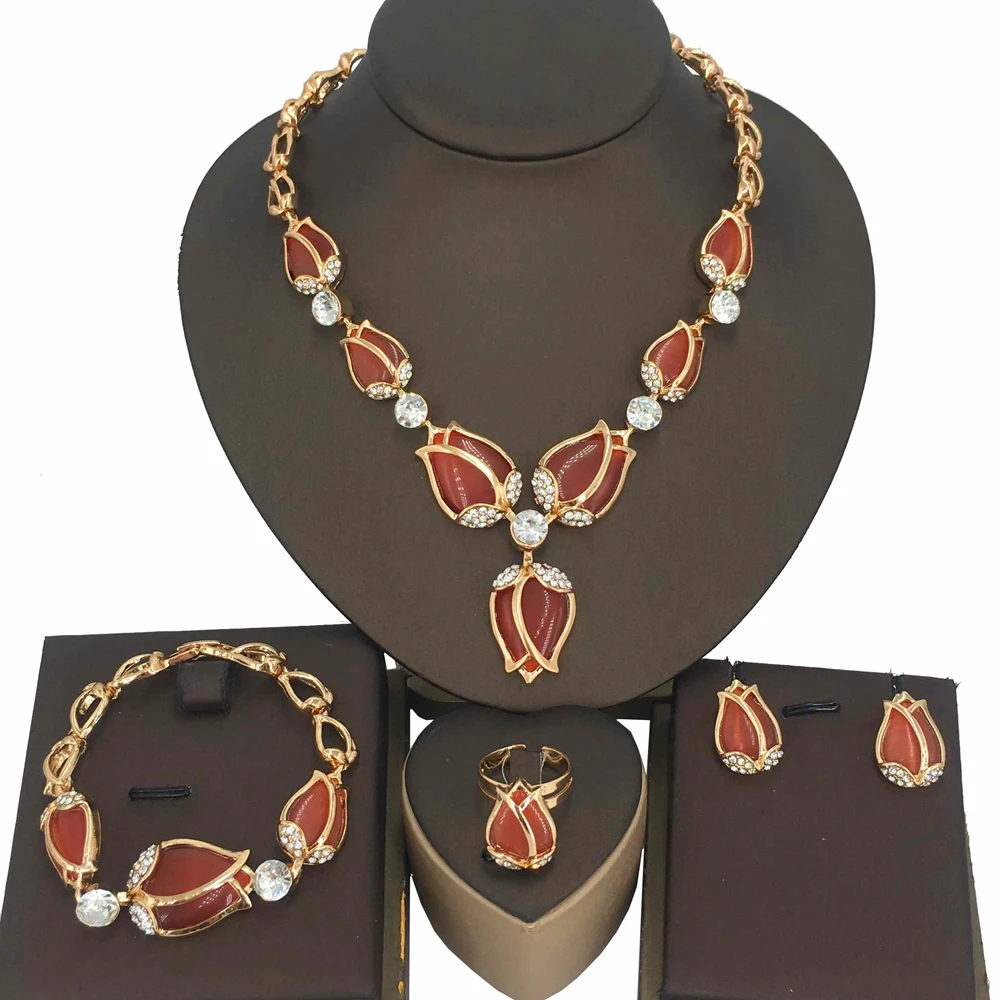 Fashion Elegant Women's Necklace Sets Jewelry Gold Plated New Designer Geometric Earrings Female Necklaces Set FHK15968
Fashion Elegant Women's Necklace Sets Jewelry Gold Plated New Designer Geometric Earrings Female Necklaces Set FHK15968