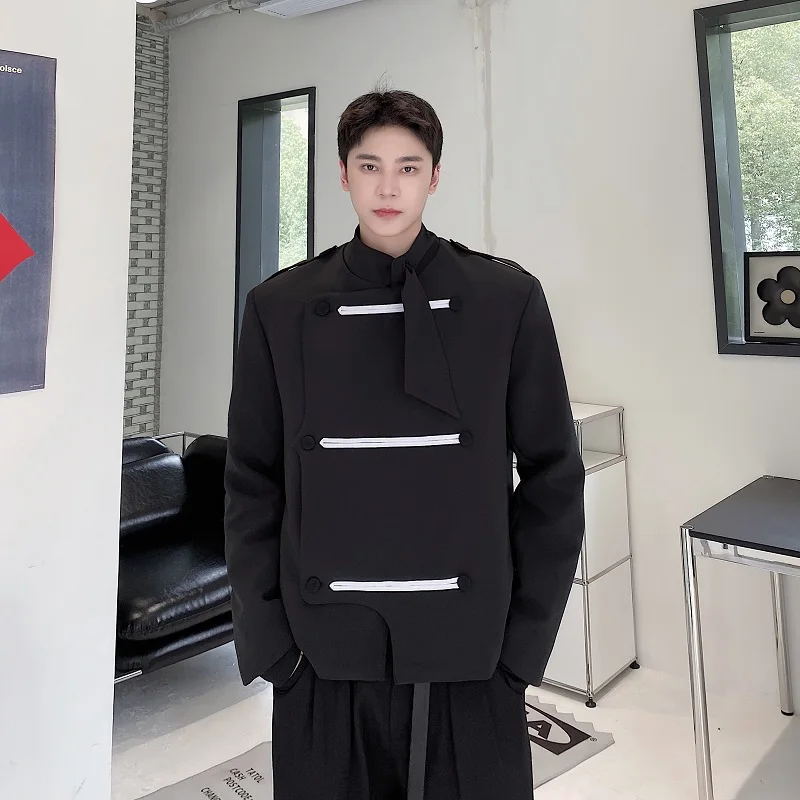New Spring Chinese Sle Men's Jaet Loose Casual Stand Collar Outerwear Double Button Long Sve ort Length Modern Faion
New Spring Chinese Sle Men's Jaet Loose Casual Stand Collar Outerwear Double Button Long Sve ort Length Modern Faion