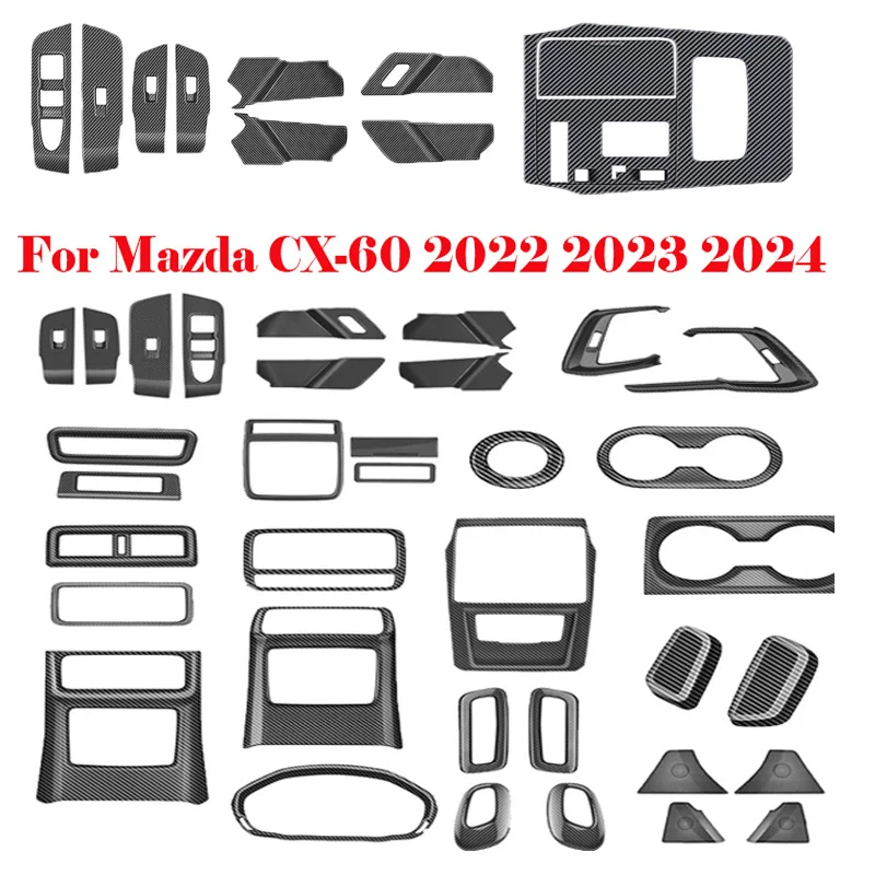 For mazda CX60 CX 60 CX-60 2022 2023 2024 ABS carbonfiber Interior Accessories Window Switch Cover Air conditions outlet Frame
For mazda CX60 CX 60 CX-60 2022 2023 2024 ABS carbonfiber Interior Accessories Window Switch Cover Air conditions outlet Frame