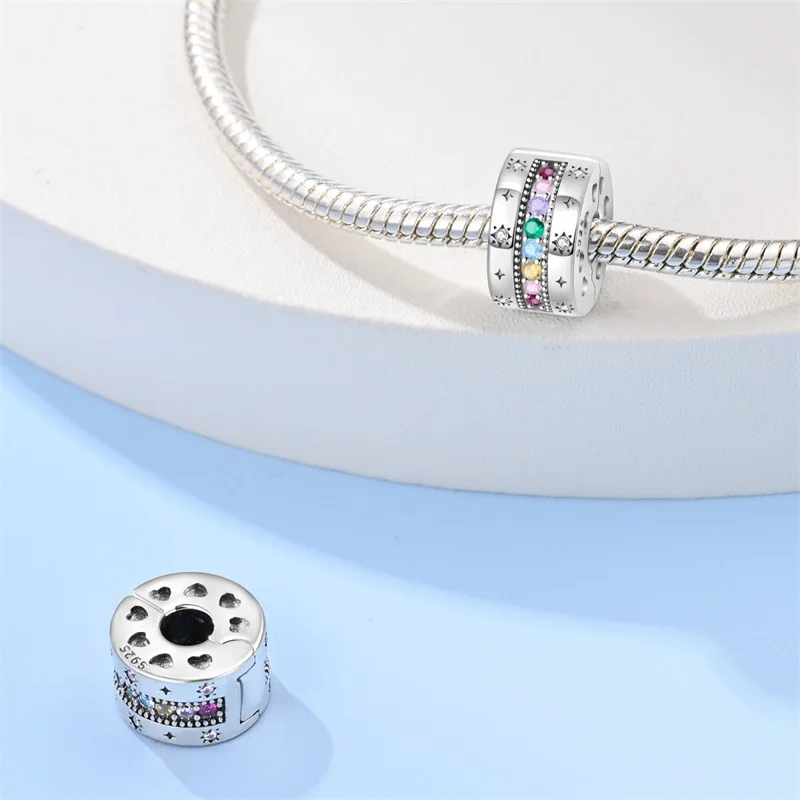 New 925 Sterling Silver Colored Zircon Charms Beads For Women Fit Original Bracelet DIY Birthday Party Jewelry Gift
New 925 Sterling Silver Colored Zircon Charms Beads For Women Fit Original Bracelet DIY Birthday Party Jewelry Gift