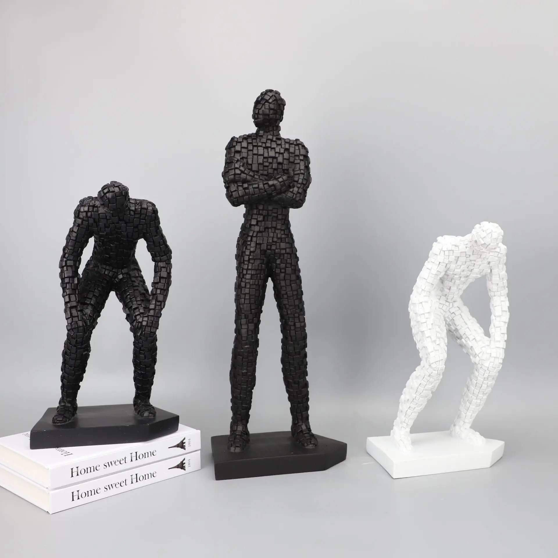Modern simple resin mosaic character ornament office model room home living room desktop decoration
Modern simple resin mosaic character ornament office model room home living room desktop decoration