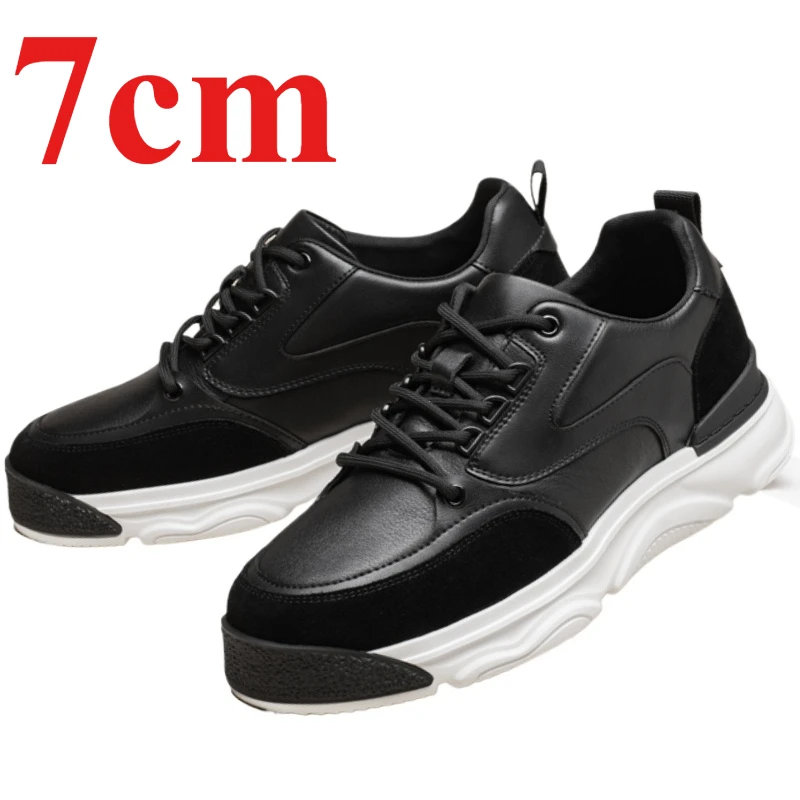 Black Fashionable Height-increasing Shoes for Men's 7cm Casual Sports Board Shoe Breathable Comfortable Invisible Elevated Shoes
Black Fashionable Height-increasing Shoes for Men's 7cm Casual Sports Board Shoe Breathable Comfortable Invisible Elevated Shoes