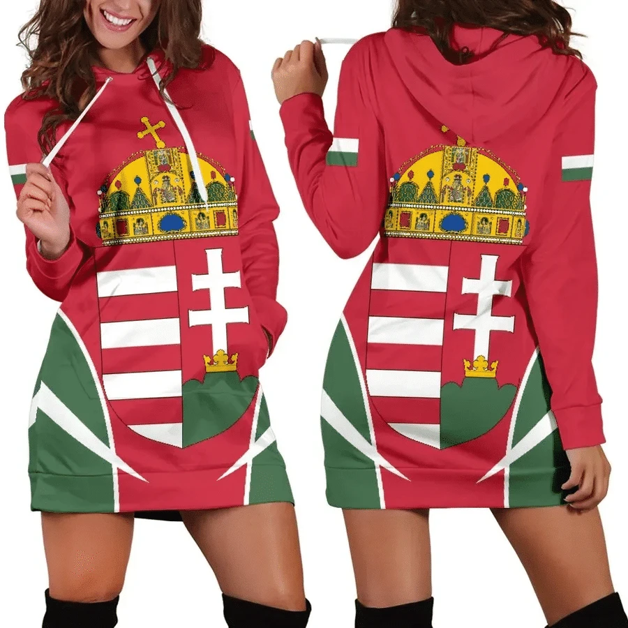 Hungarian flag printed women's hoodie High quality sweater pullover Street casual women's hoodie dress
Hungarian flag printed women's hoodie High quality sweater pullover Street casual women's hoodie dress