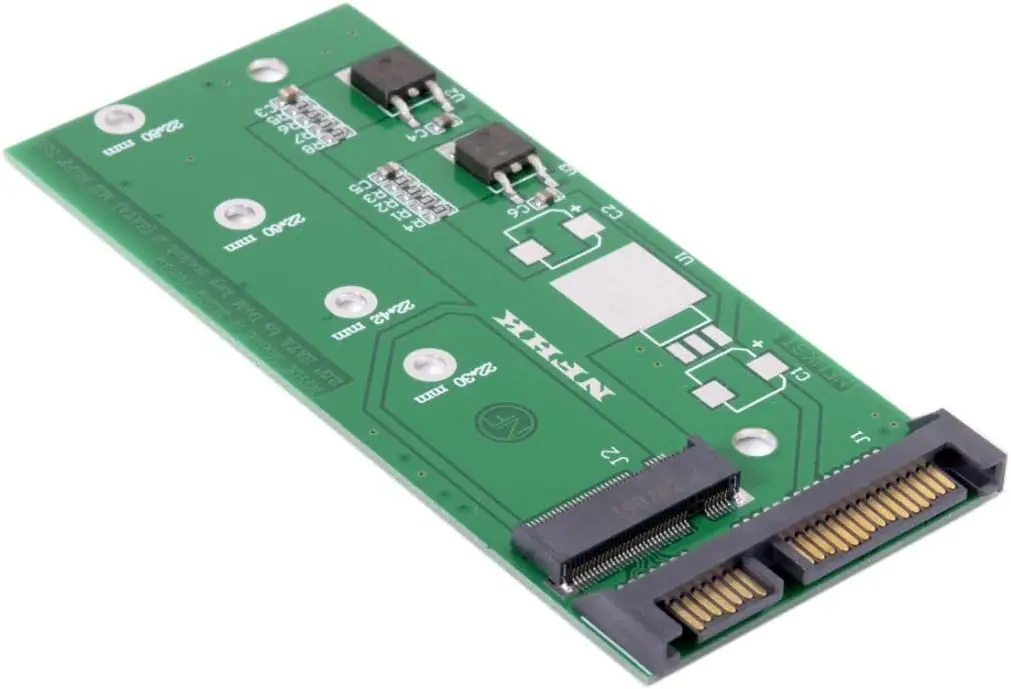 Адаптер M.2 NGFF SATA SSD для 2,5-дюймового SATA, не подходит для NVMe
Адаптер M.2 NGFF SATA SSD для 2,5-дюймового SATA, не подходит для NVMe