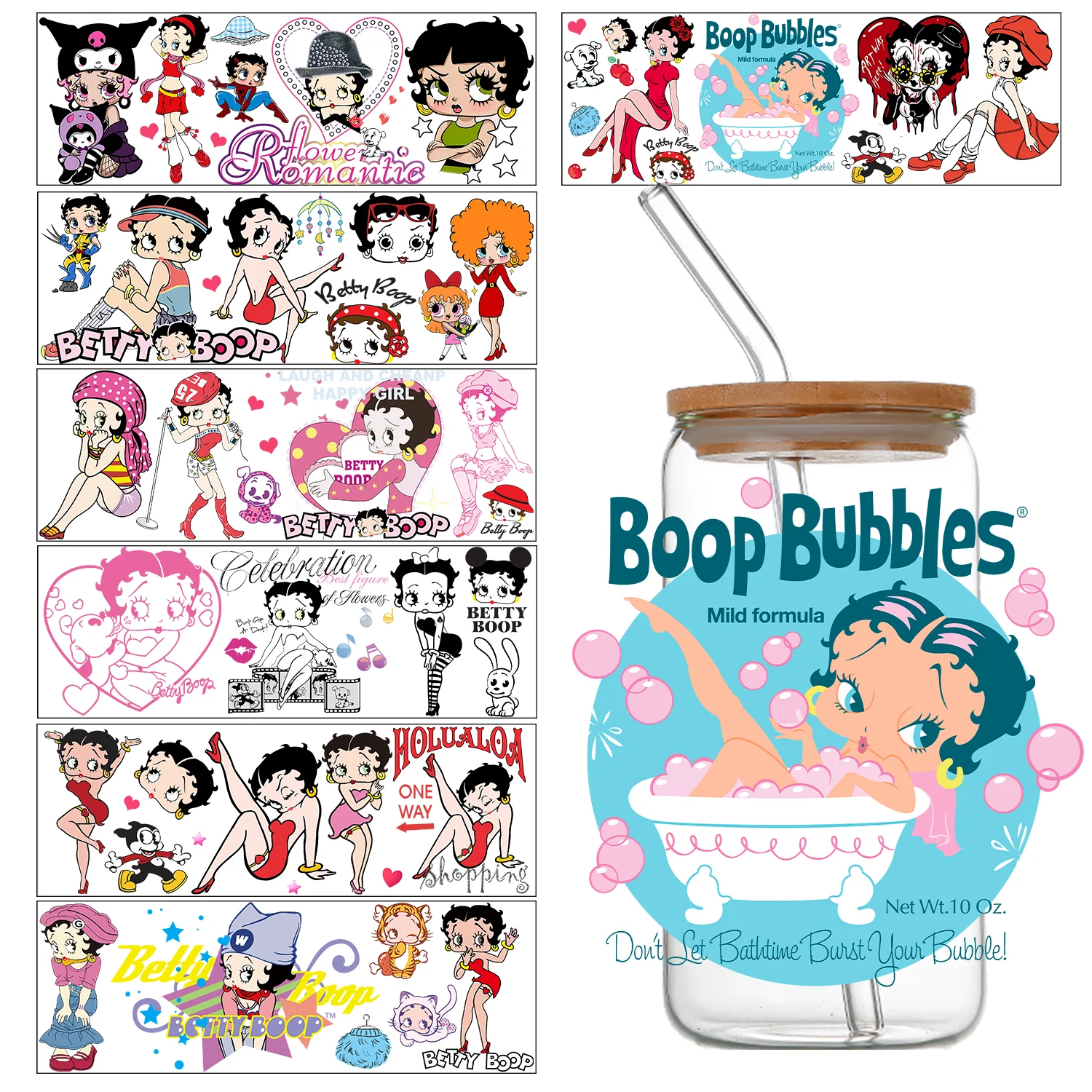 Cartoon Betty Boop UV DTF Cup Wrap 16oz Uvdtf Bottle Glass DIY Selfadhesive Washable Transfer Stickers Durable Glass Car Decals
Cartoon Betty Boop UV DTF Cup Wrap 16oz Uvdtf Bottle Glass DIY Selfadhesive Washable Transfer Stickers Durable Glass Car Decals