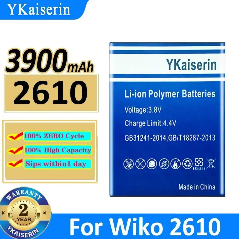 3900mAh High Compatibility For Wiko 2610 Mobile Phone Battery Reliable Power
3900mAh High Compatibility For Wiko 2610 Mobile Phone Battery Reliable Power