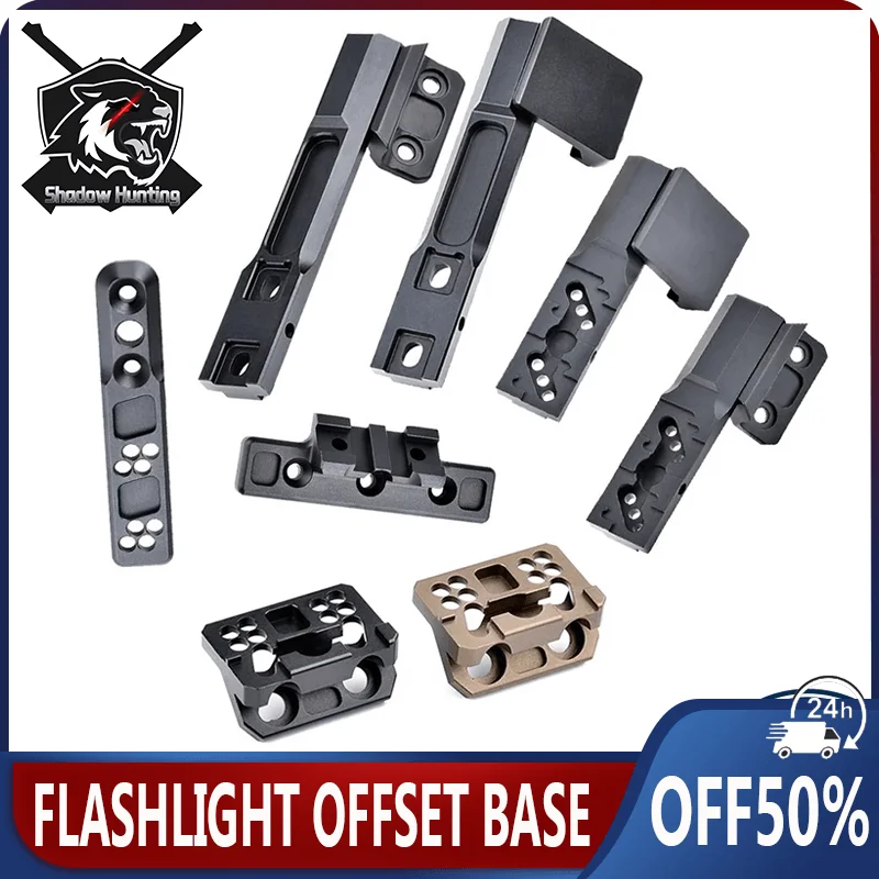 Tactical Flashlight Adapter SFRM45 Offset Mount M300 M600 for20mm Rail MLOK KEYMOD Airsoft Weapon Base Hunting Weapon Accessory
Tactical Flashlight Adapter SFRM45 Offset Mount M300 M600 for20mm Rail MLOK KEYMOD Airsoft Weapon Base Hunting Weapon Accessory
