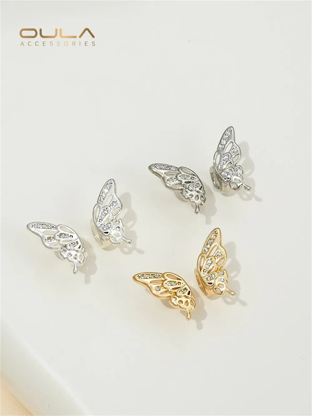 14K Gold-encrusted Butterfly Wing Spacers with Rubber Beads, Hand-strung Crystal Pearl Spacers, Handcrafted Jewelry Accessories
14K Gold-encrusted Butterfly Wing Spacers with Rubber Beads, Hand-strung Crystal Pearl Spacers, Handcrafted Jewelry Accessories