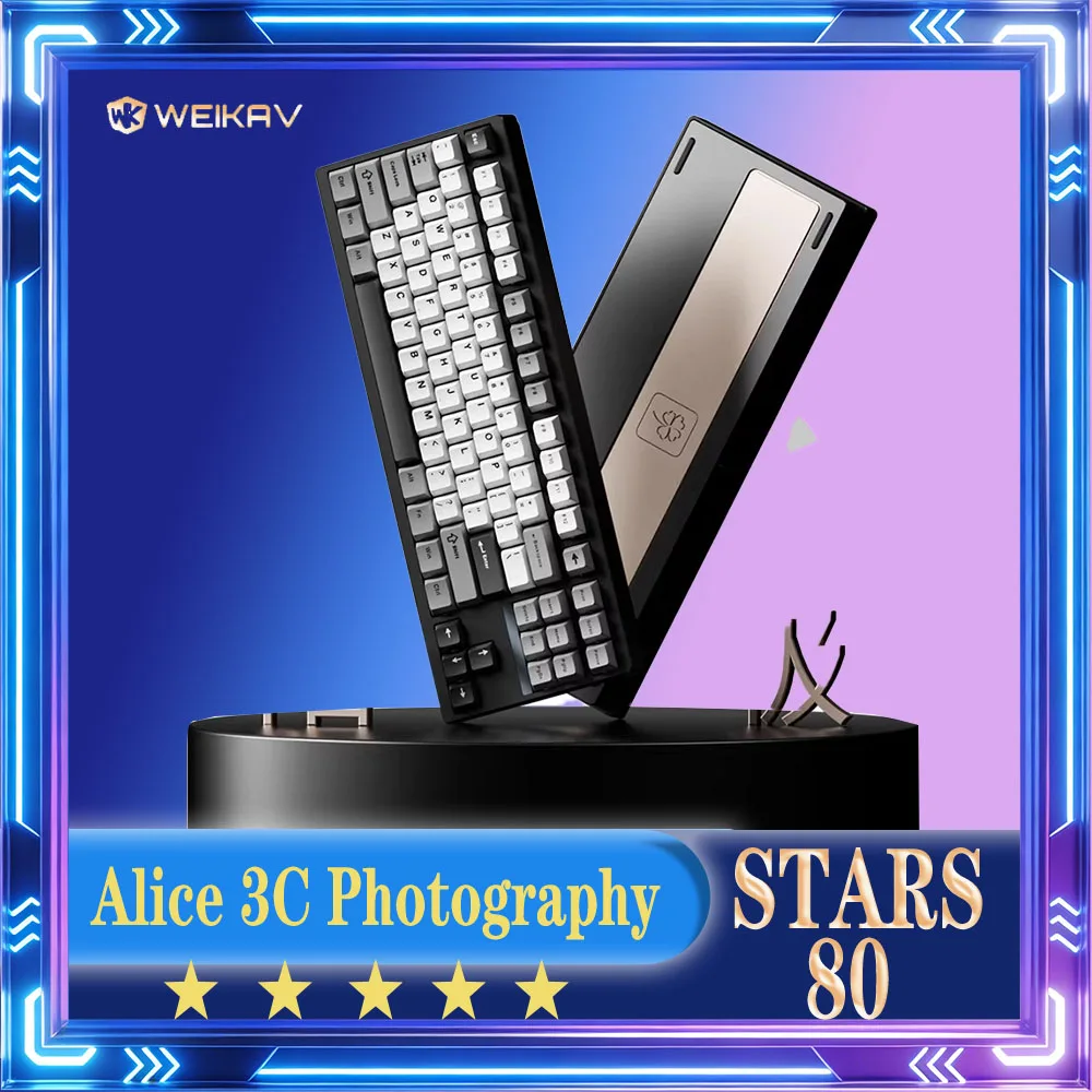Weikav Stars80 Mechanical Keyboard Aluminum Wireless Gaming Keyboard Tri Mode RGB Custom 2.4g Low Latency Hot Swap Office Gift
Weikav Stars80 Mechanical Keyboard Aluminum Wireless Gaming Keyboard Tri Mode RGB Custom 2.4g Low Latency Hot Swap Office Gift