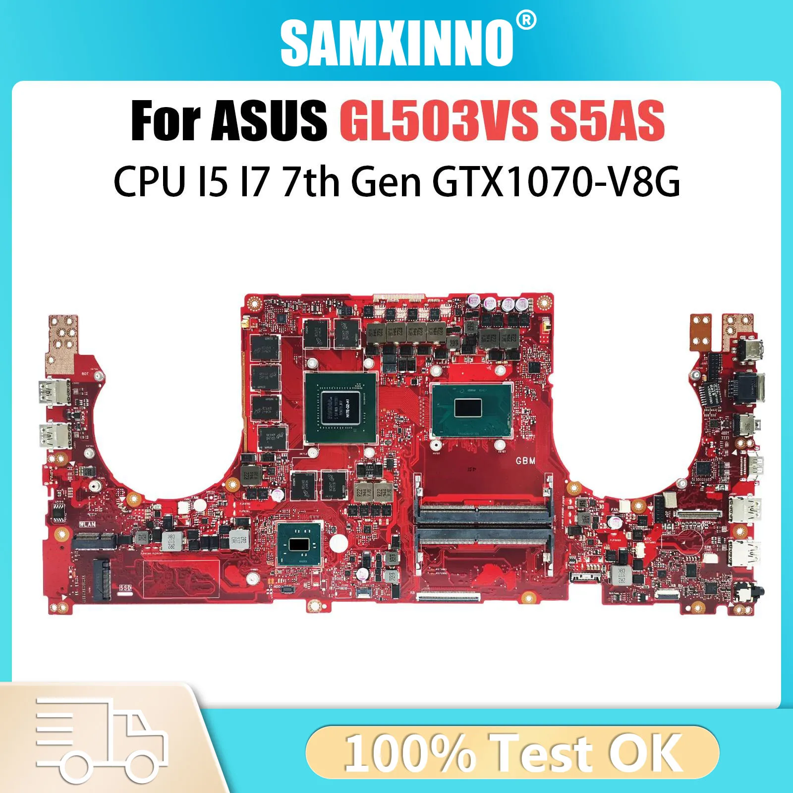 Материнская плата GL503VS для ASUS ROG Strix Scar Editi GL503V GL503, материнская плата для ноутбука с i5 i7-7th GTX1070/8G, 100% полностью протестирована
Материнская плата GL503VS для ASUS ROG Strix Scar Editi GL503V GL503, материнская плата для ноутбука с i5 i7-7th GTX1070/8G, 100% полностью протестирована