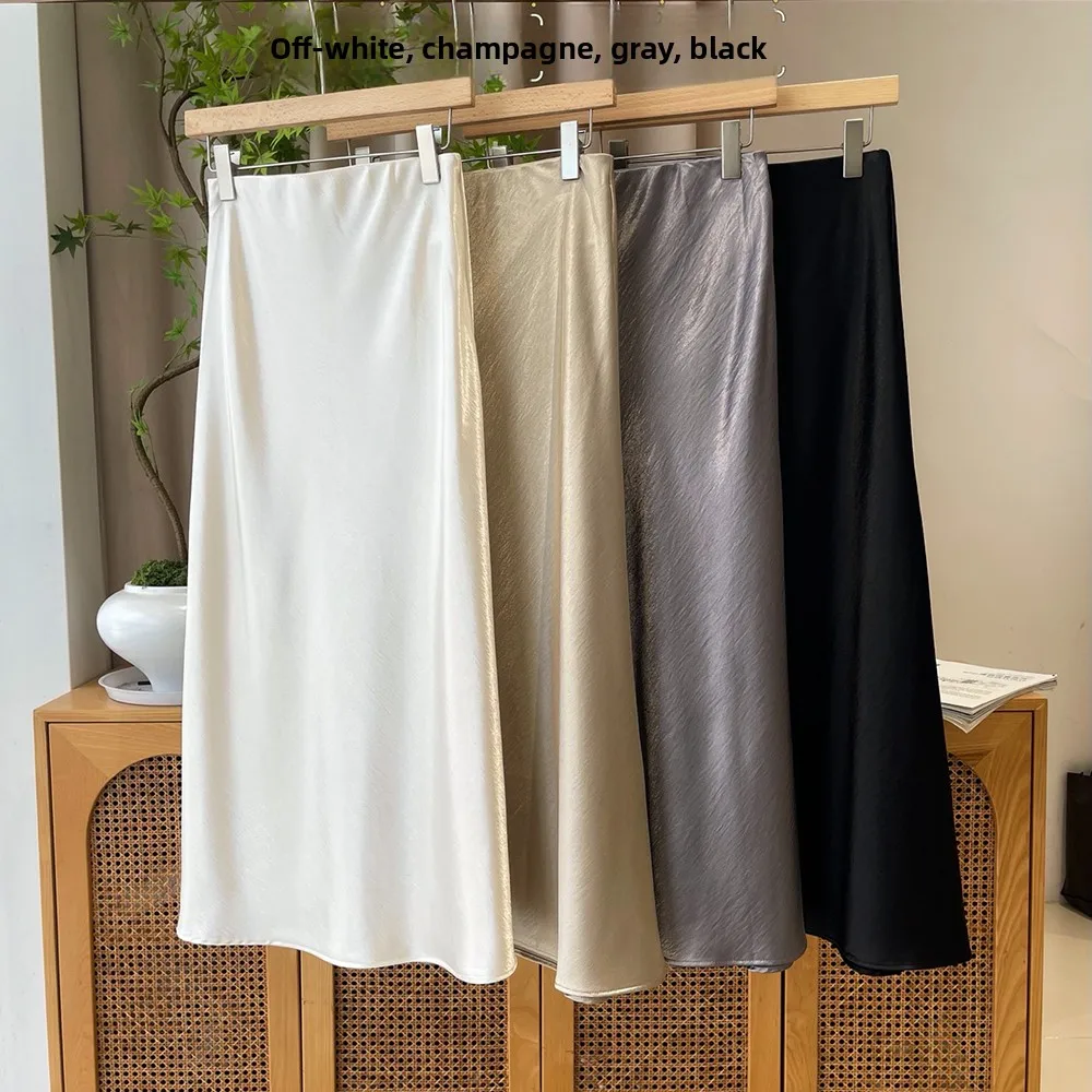 Summer New Women's Acetate Silk Satin Versatile Half Skirt High Waist A-Line Skirt Straight Cut Other Fabric Other Process
Summer New Women's Acetate Silk Satin Versatile Half Skirt High Waist A-Line Skirt Straight Cut Other Fabric Other Process