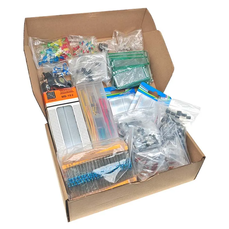 2110PCS Mega Electronic Component Kit Assortment, Capacitors, Resistors, LED, Transistors, Diodes, 1n270 Germanium, DC Jacks
2110PCS Mega Electronic Component Kit Assortment, Capacitors, Resistors, LED, Transistors, Diodes, 1n270 Germanium, DC Jacks
