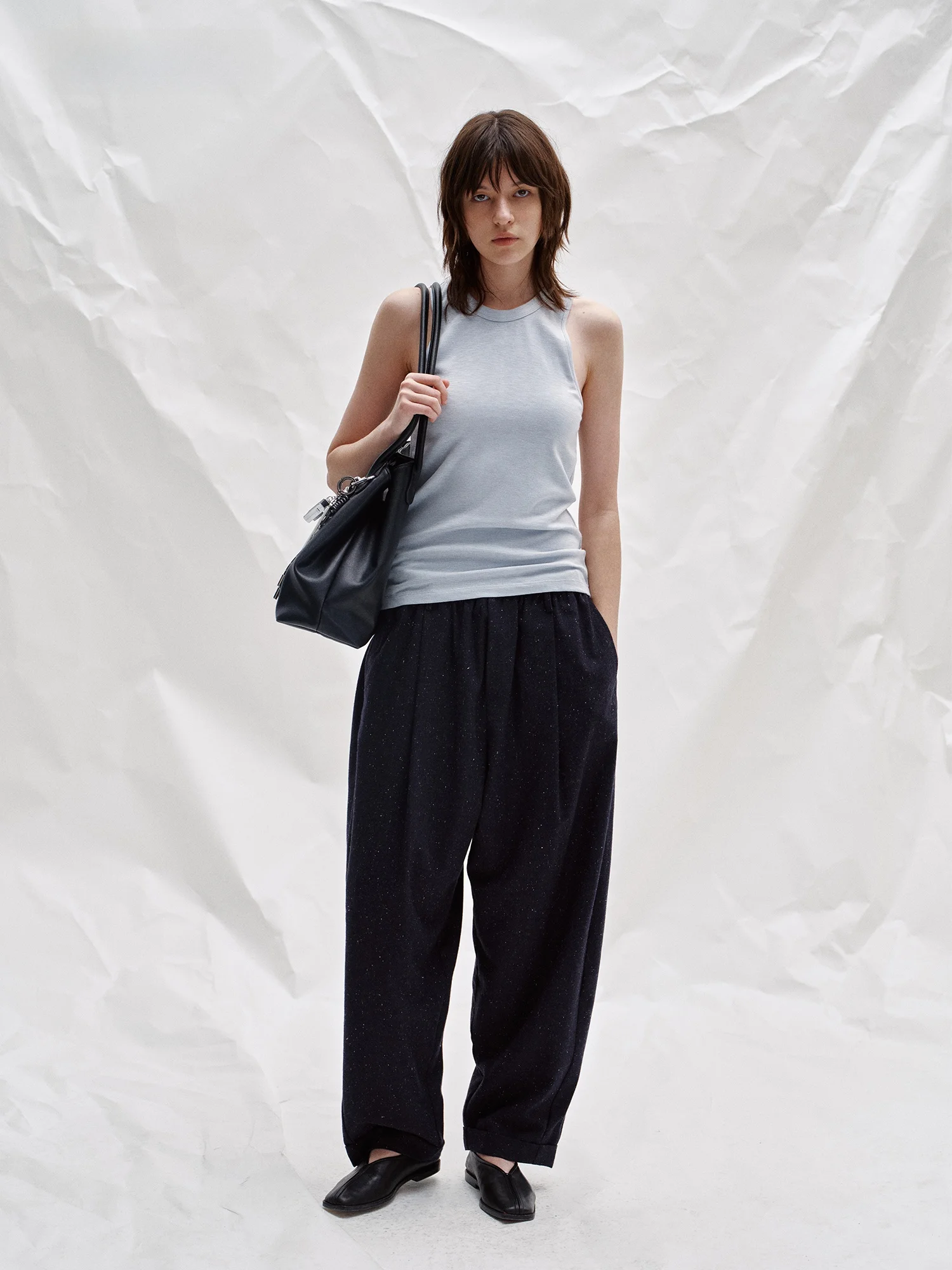 Повседневные прямые брюки из шерсти с точечным узором, струящиеся, цвета песка, женские широкие брюки из смесового полиэстера с защитой от сминания
Повседневные прямые брюки из шерсти с точечным узором, струящиеся, цвета песка, женские широкие брюки из смесового полиэстера с защитой от сминания