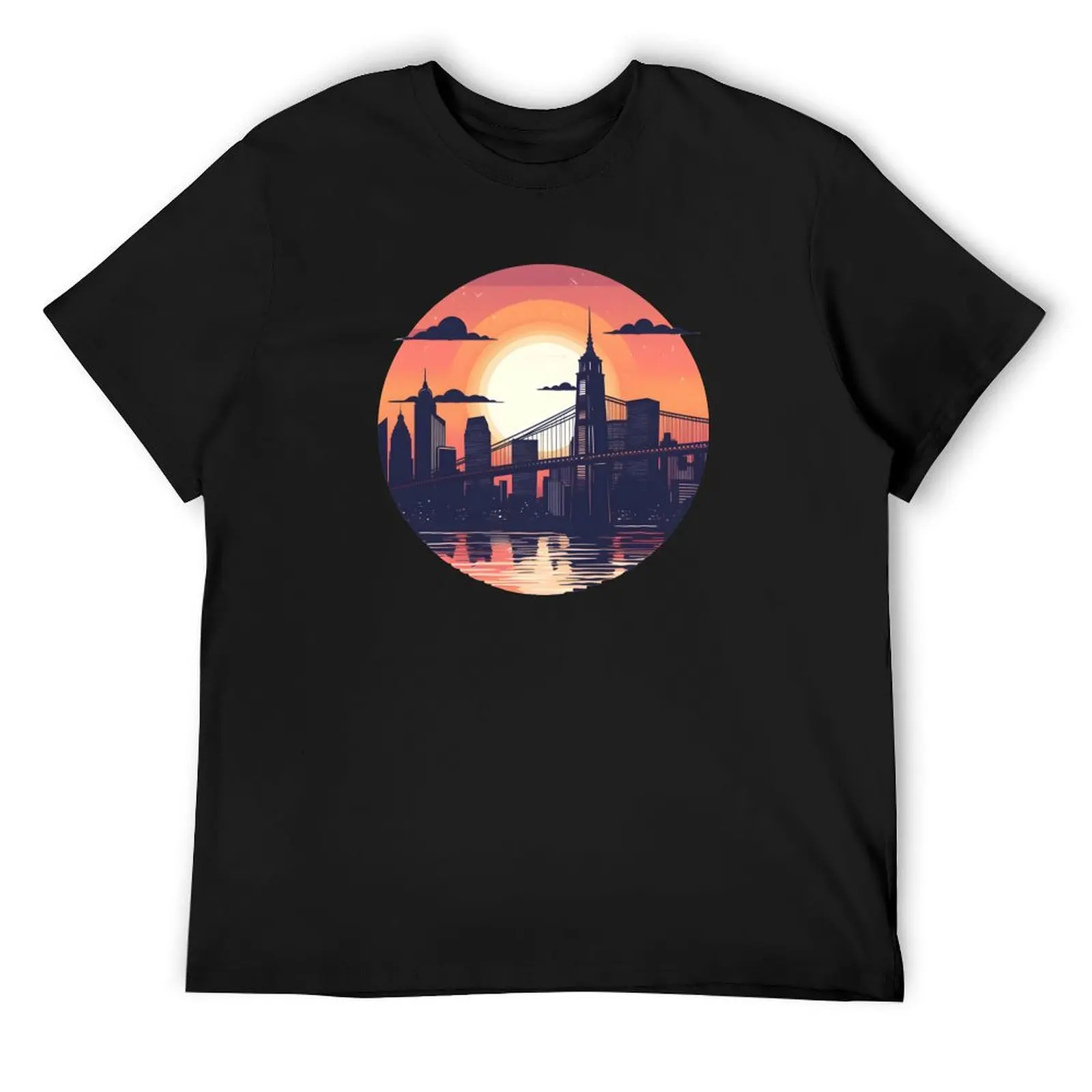 New York Skyline: Pastel Sunset Silhouette T-Shirt customizeds summer clothes graphics mens shirts graphic tee 
New York Skyline: Pastel Sunset Silhouette T-Shirt customizeds summer clothes graphics mens shirts graphic tee