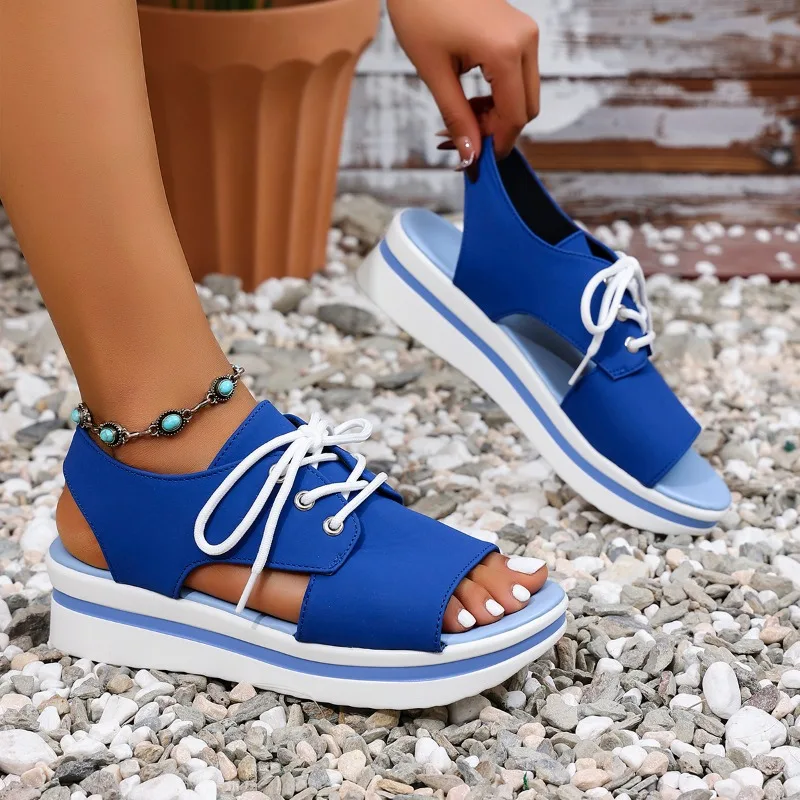 Summer New Fashion Peep Toe Flat Shoes for Women Casual Platform Sandals Comfort Designer Height Increase Beach Shoes
Summer New Fashion Peep Toe Flat Shoes for Women Casual Platform Sandals Comfort Designer Height Increase Beach Shoes