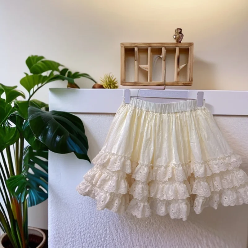 Forest style fresh and cute elastic waist lace trim cake dress white skirt kawaii micro skirt Y2K skirt
Forest style fresh and cute elastic waist lace trim cake dress white skirt kawaii micro skirt Y2K skirt