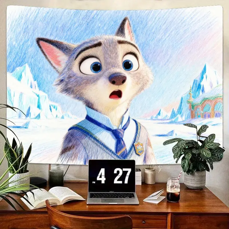 1PC Cute Cartoon Wolf Puppy in Uniform Tapestry, Surprised Arctic Winter Wall Art, Polyester Bedroom Dorm Decor Gift
1PC Cute Cartoon Wolf Puppy in Uniform Tapestry, Surprised Arctic Winter Wall Art, Polyester Bedroom Dorm Decor Gift