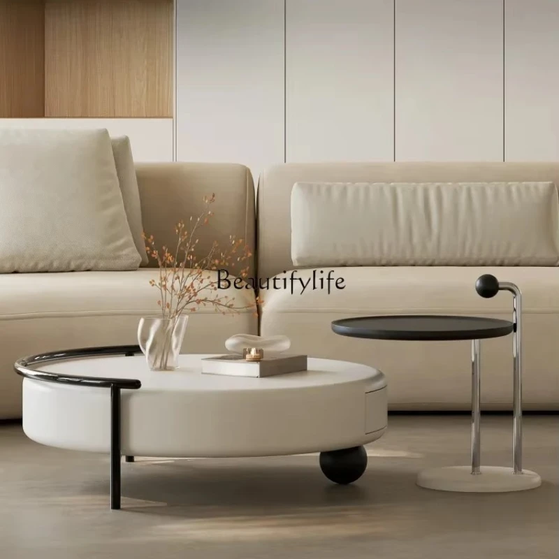 Italian minimalist designer creative coffee table combination living room home storage stainless steel
Italian minimalist designer creative coffee table combination living room home storage stainless steel