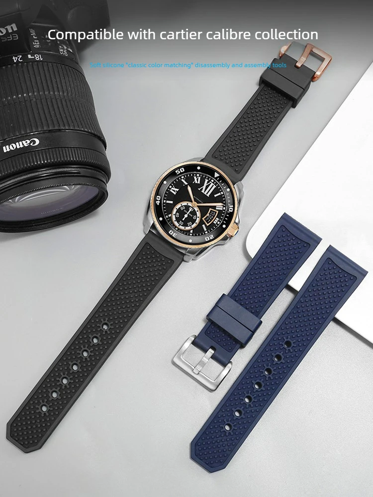 For Kalibo WSCA0006 Fluoroelastomer Watch Strap Cartier Tank London Series Black and Blue Replacement Strap
For Kalibo WSCA0006 Fluoroelastomer Watch Strap Cartier Tank London Series Black and Blue Replacement Strap