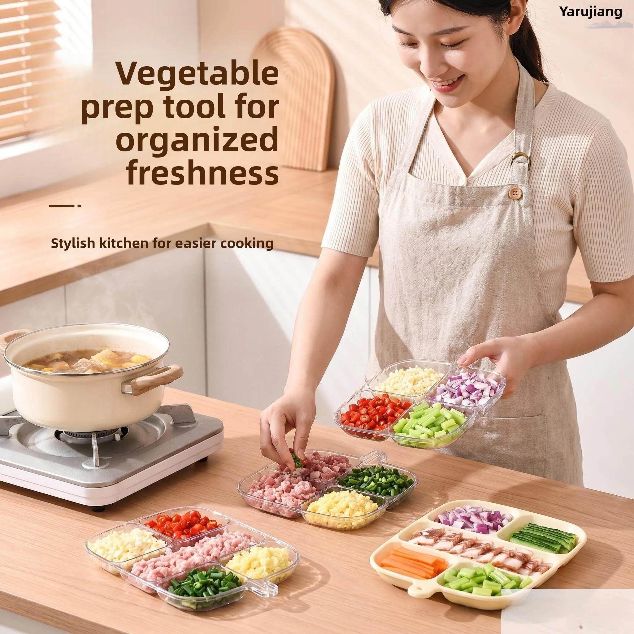 Multifunctional Seasoning Grid Tray for BBQ And Hot Pot Onion Garlic Ginger Sauce Dish Home Use Simple Style Pure Color Plate
Multifunctional Seasoning Grid Tray for BBQ And Hot Pot Onion Garlic Ginger Sauce Dish Home Use Simple Style Pure Color Plate
