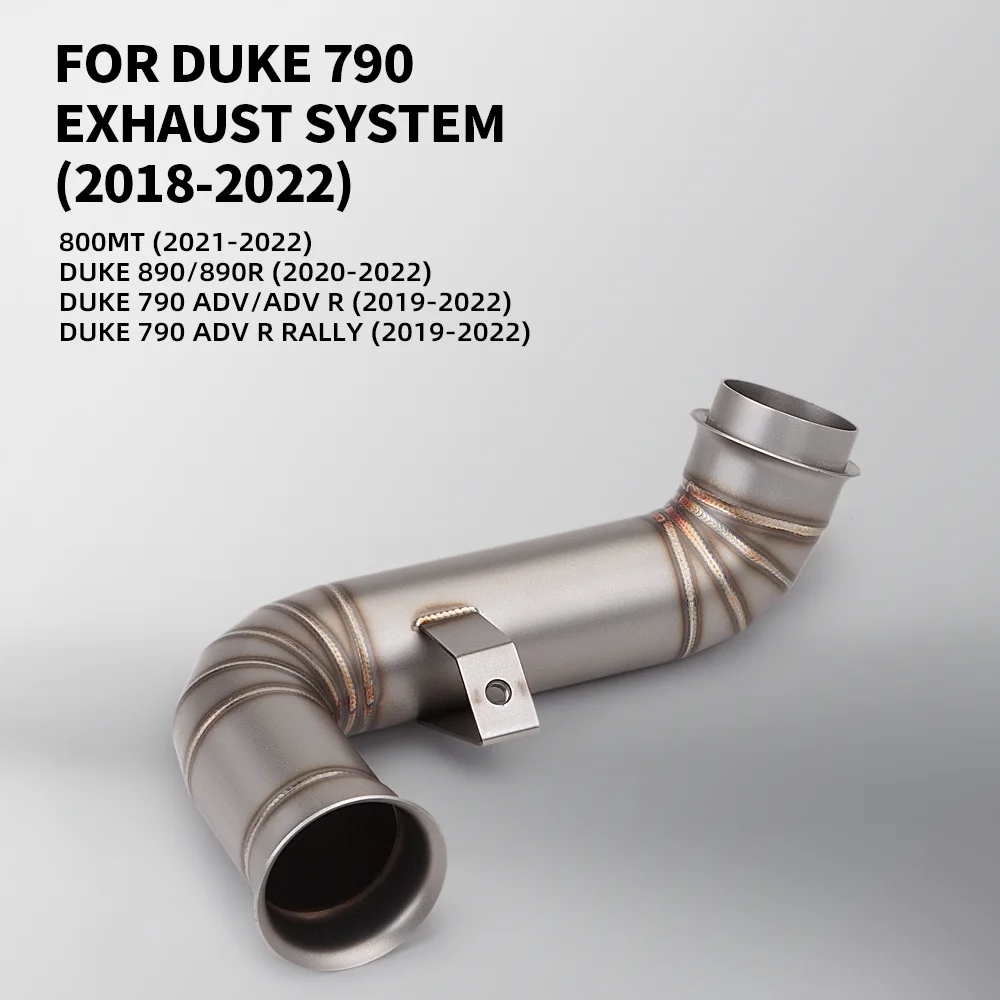 Suit on Motorcycle Exhaust Middle Link Pipe Escape Moto Muffler For 800NK DUKE 790 890 Adventure R Rally790 890 2018-2022
Suit on Motorcycle Exhaust Middle Link Pipe Escape Moto Muffler For 800NK DUKE 790 890 Adventure R Rally790 890 2018-2022