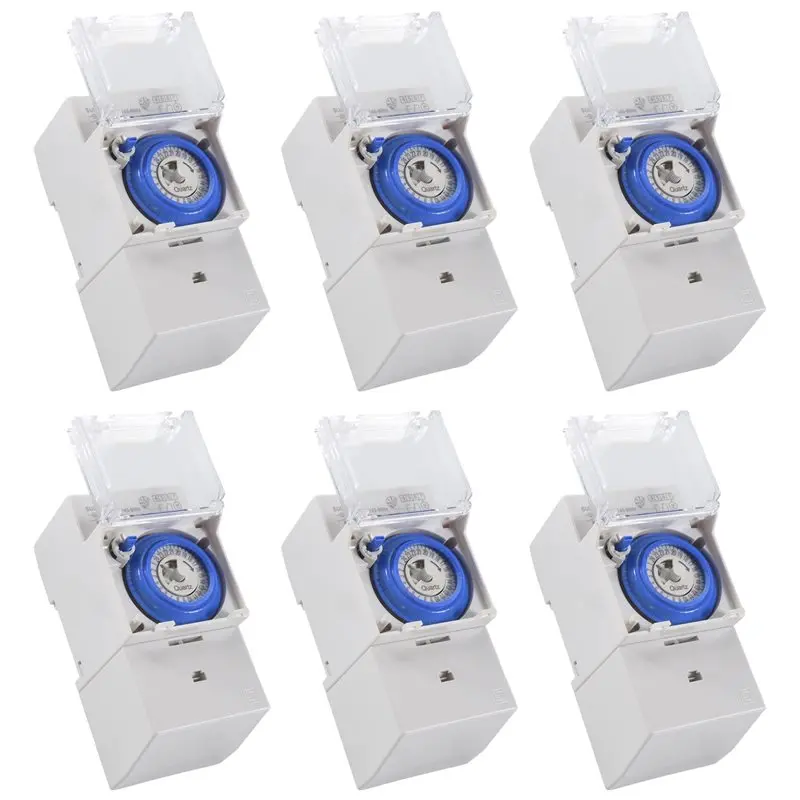A98E-6X SUL181H Mechanical Timer 24 Hours Time Switch Relay Electrical Programmable Timer 24 Hour Din Rail Timer Switch
A98E-6X SUL181H Mechanical Timer 24 Hours Time Switch Relay Electrical Programmable Timer 24 Hour Din Rail Timer Switch