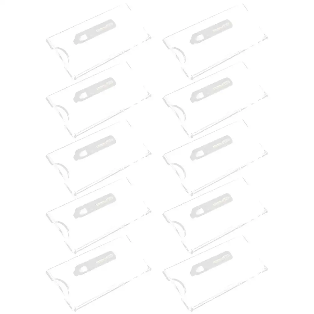 10pcs Acrylic Badge Holders 7x3cm Transparent ID Card Cases School Work Meeting Name Tags Employee Holders Office
10pcs Acrylic Badge Holders 7x3cm Transparent ID Card Cases School Work Meeting Name Tags Employee Holders Office