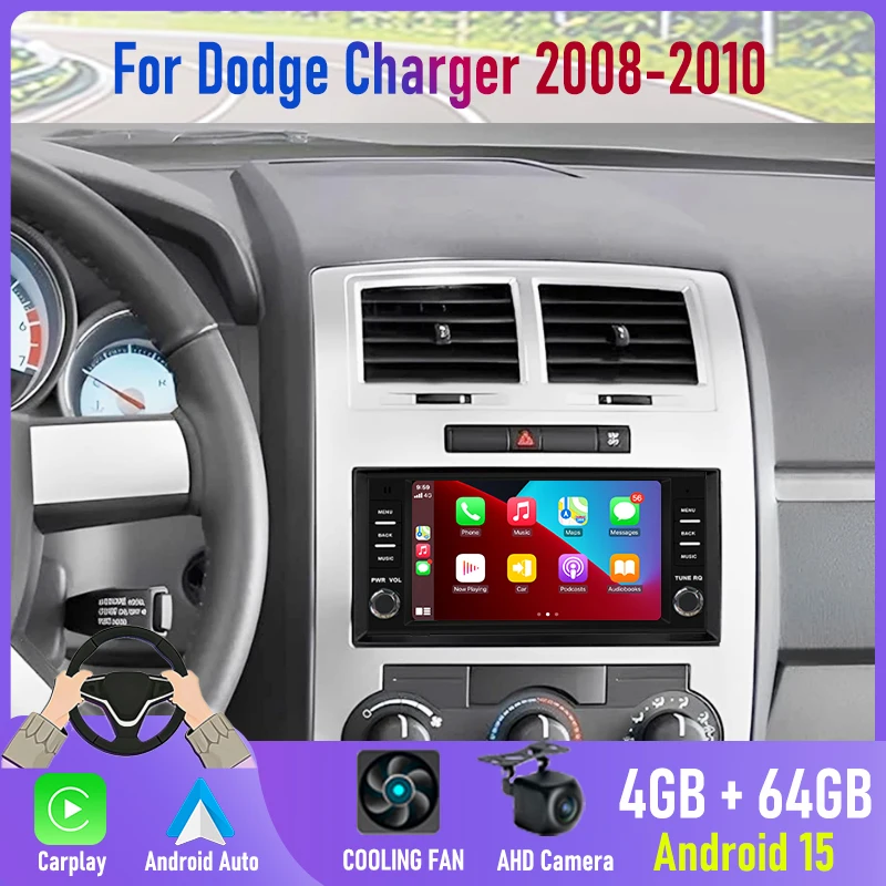 7'' For Dodge Charger 2008-2010 2DIN Android 15 Car Radio Head Unit Carplay GPS Nav Bluetooth Rear Camera Stereo Car Access
7'' For Dodge Charger 2008-2010 2DIN Android 15 Car Radio Head Unit Carplay GPS Nav Bluetooth Rear Camera Stereo Car Access