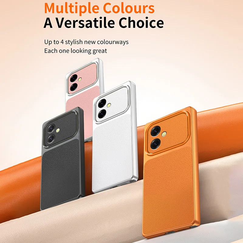 Classic Lychee-Textured Leather Ultra-Slim Phone Case for Samsung S26 Edge S26Edge Drop-proof Matte Cover with Camera Protection
Classic Lychee-Textured Leather Ultra-Slim Phone Case for Samsung S26 Edge S26Edge Drop-proof Matte Cover with Camera Protection