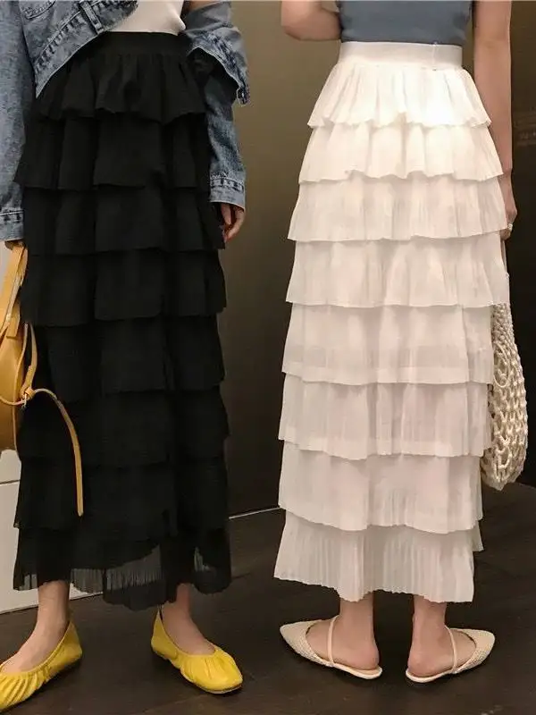 plus Size 300 Pounds Sister Chiffon Half Skirt Women's Summer High Waist Slim A-Line Layered Cake Long Skirt Casual Style
plus Size 300 Pounds Sister Chiffon Half Skirt Women's Summer High Waist Slim A-Line Layered Cake Long Skirt Casual Style