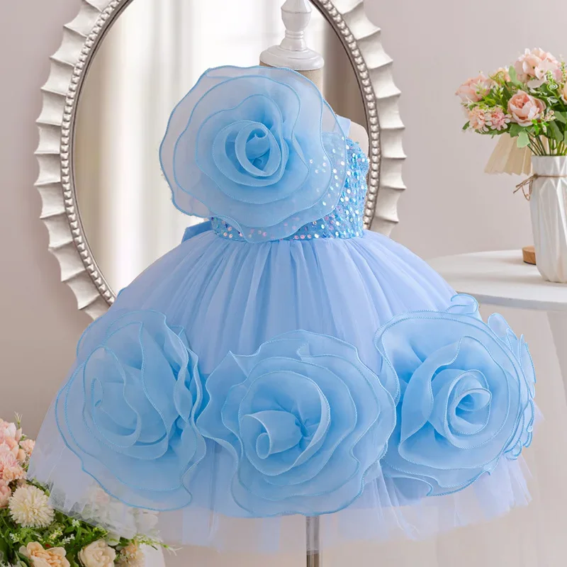 Girl Evening Dress Elegant Sequin Rose Flower Girl Princess Dress Baby Dress New Style Birthday Party Wedding Flower
Girl Evening Dress Elegant Sequin Rose Flower Girl Princess Dress Baby Dress New Style Birthday Party Wedding Flower