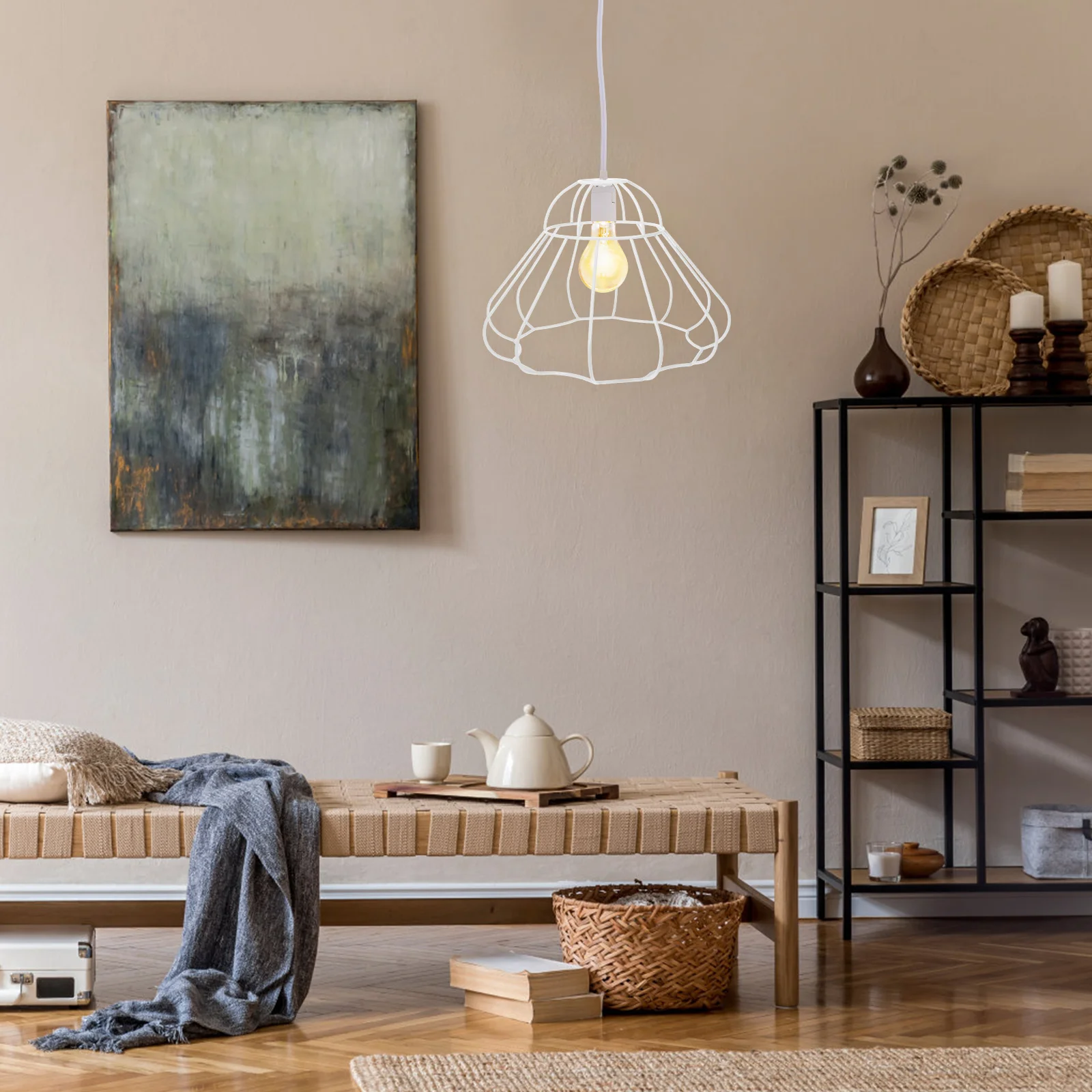 Metal Wire Lampshade Frame Table Lamp DIY Stable Bracket for Desk Lamp Pendant Light Ceiling Installation Accessories
Metal Wire Lampshade Frame Table Lamp DIY Stable Bracket for Desk Lamp Pendant Light Ceiling Installation Accessories