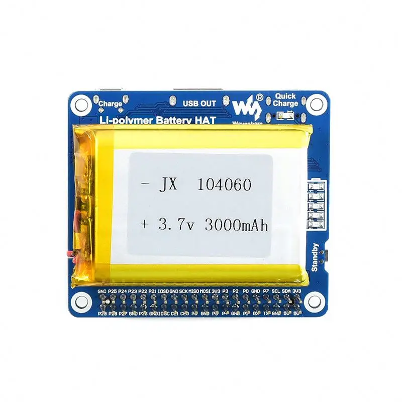 Raspberry Pi 4 Lithium Battery Module SW6106 Expansion Board Mobile Charging Large Capacity Bidirectional Fast Charging
Raspberry Pi 4 Lithium Battery Module SW6106 Expansion Board Mobile Charging Large Capacity Bidirectional Fast Charging