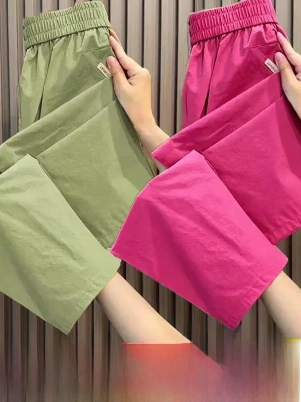 Ice Silk Straight Leg Pants Women's Casual Slimming Harlan Nine Point High Waist Elastic Polyester Fiber Quick Dry Spring 2026
Ice Silk Straight Leg Pants Women's Casual Slimming Harlan Nine Point High Waist Elastic Polyester Fiber Quick Dry Spring 2026