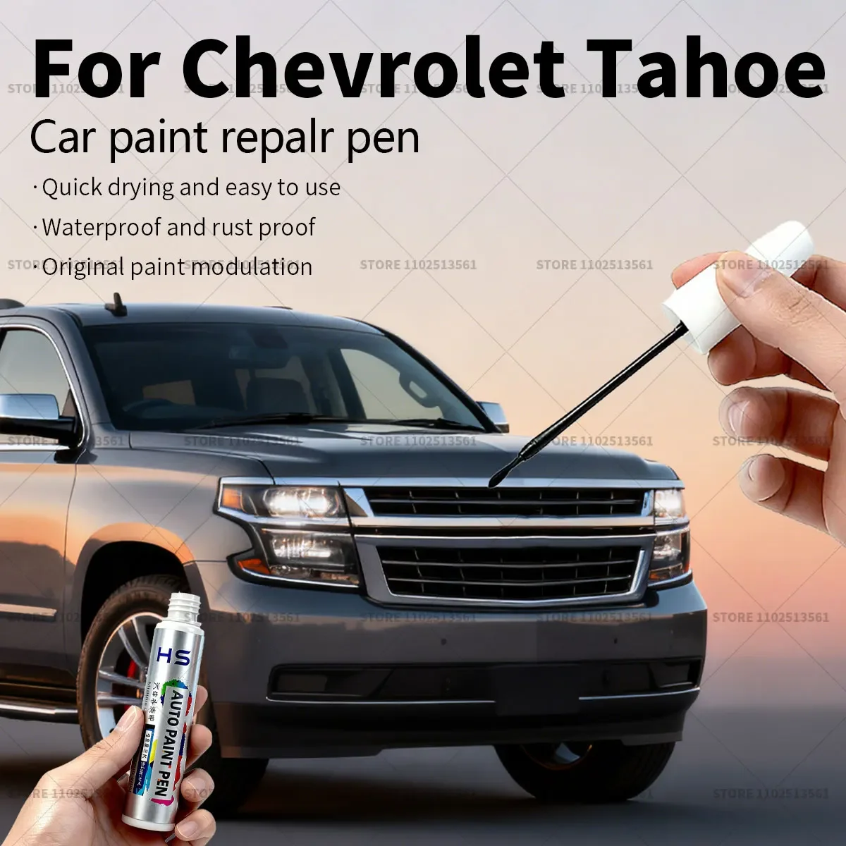 Ручка для ремонта автомобильной краски, средство для удаления царапин, сделай сам, автоаксессуары для Chevrolet Tahoe, зеленый, красный, серый, синий, белый, Aegis, черный
Ручка для ремонта автомобильной краски, средство для удаления царапин, сделай сам, автоаксессуары для Chevrolet Tahoe, зеленый, красный, серый, синий, белый, Aegis, черный