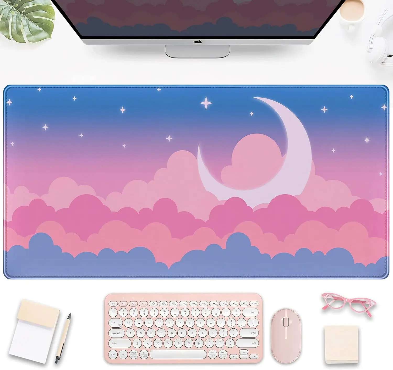 Large Blue Sky XXL Mousepad Cute Clouds Desk Mat Kawaii Desk Pad Gaming Mouse Pad Keyboard Mouse Mat Computer for Desk Decor
Large Blue Sky XXL Mousepad Cute Clouds Desk Mat Kawaii Desk Pad Gaming Mouse Pad Keyboard Mouse Mat Computer for Desk Decor