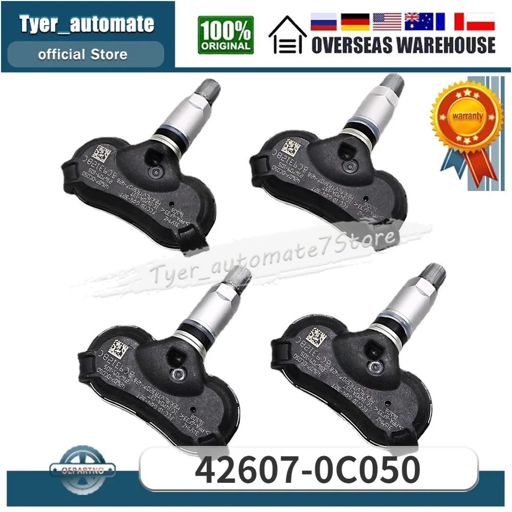 4 шт. TPMS 315 МГц датчики контроля давления в шинах 42607-0C050 42607-0C070 для Toyota Sequoia Sienna
4 шт. TPMS 315 МГц датчики контроля давления в шинах 42607-0C050 42607-0C070 для Toyota Sequoia Sienna