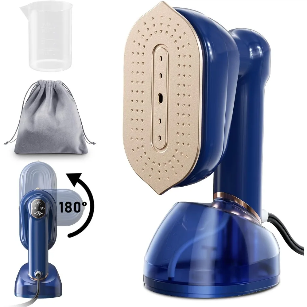 Steamer for Clothes, Travel Steamer & Iron 2-in1, Handheld Clothes Steamer-20s Heat-up, 230ml Large Tank, 180° Rotatable Handle
Steamer for Clothes, Travel Steamer & Iron 2-in1, Handheld Clothes Steamer-20s Heat-up, 230ml Large Tank, 180° Rotatable Handle