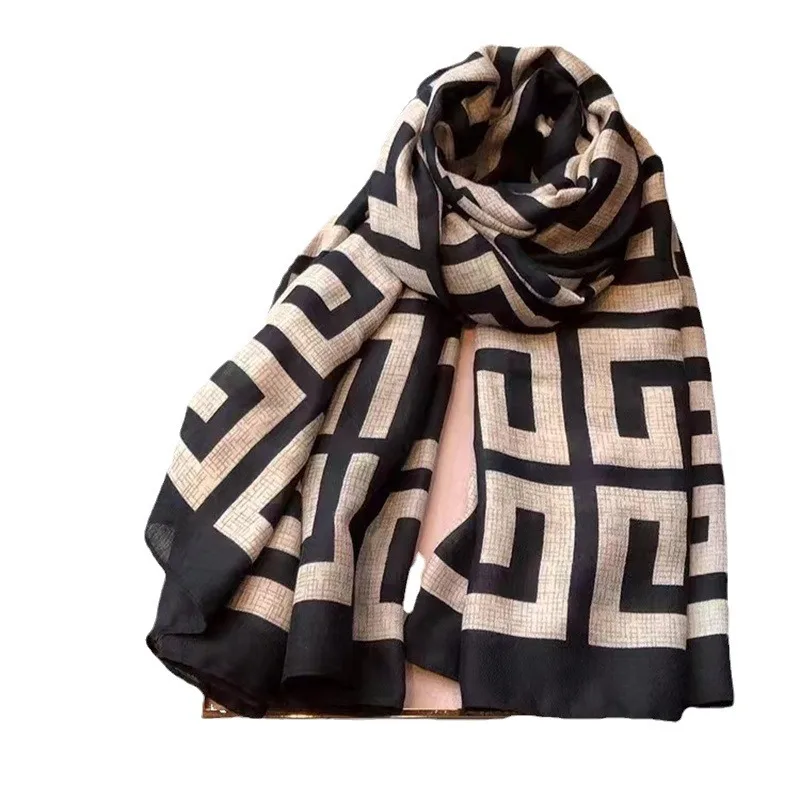Korean printed cotton and linen scarf Spring, summer, autumn and winter warm bib long scarf shawl
Korean printed cotton and linen scarf Spring, summer, autumn and winter warm bib long scarf shawl