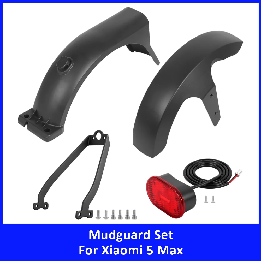 Front Rear Fender Mudguard Set for Xiaomi Mi5 Max Electric Scooter Accessories Rear Fender LED Taillight Bracket Kit Replacement
Front Rear Fender Mudguard Set for Xiaomi Mi5 Max Electric Scooter Accessories Rear Fender LED Taillight Bracket Kit Replacement