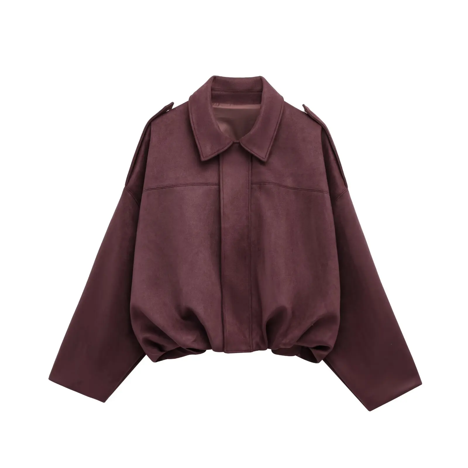 Fashion Women Faux Suede Jacket Stylish Olive Green Coat with Detachable Straps Casual Loose Fit Collared Outerwear
Fashion Women Faux Suede Jacket Stylish Olive Green Coat with Detachable Straps Casual Loose Fit Collared Outerwear