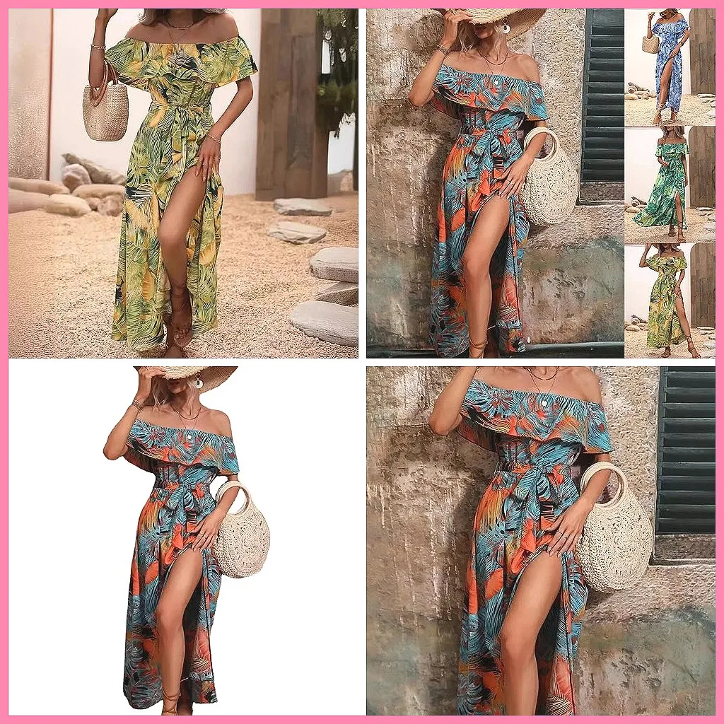 2024 Summer Floral Print Sleeveless Dress with Lace-Up Waist, Elegant Ruffle Swing Dress for Commuting
2024 Summer Floral Print Sleeveless Dress with Lace-Up Waist, Elegant Ruffle Swing Dress for Commuting