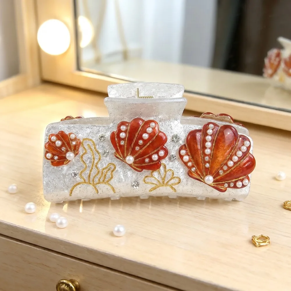 Hairpin Ocean Style Hair Claw Cartoon Large Size Shell Hair Clip Marine Animals Acetic Acid Acrylic Square Grasp Female
Hairpin Ocean Style Hair Claw Cartoon Large Size Shell Hair Clip Marine Animals Acetic Acid Acrylic Square Grasp Female