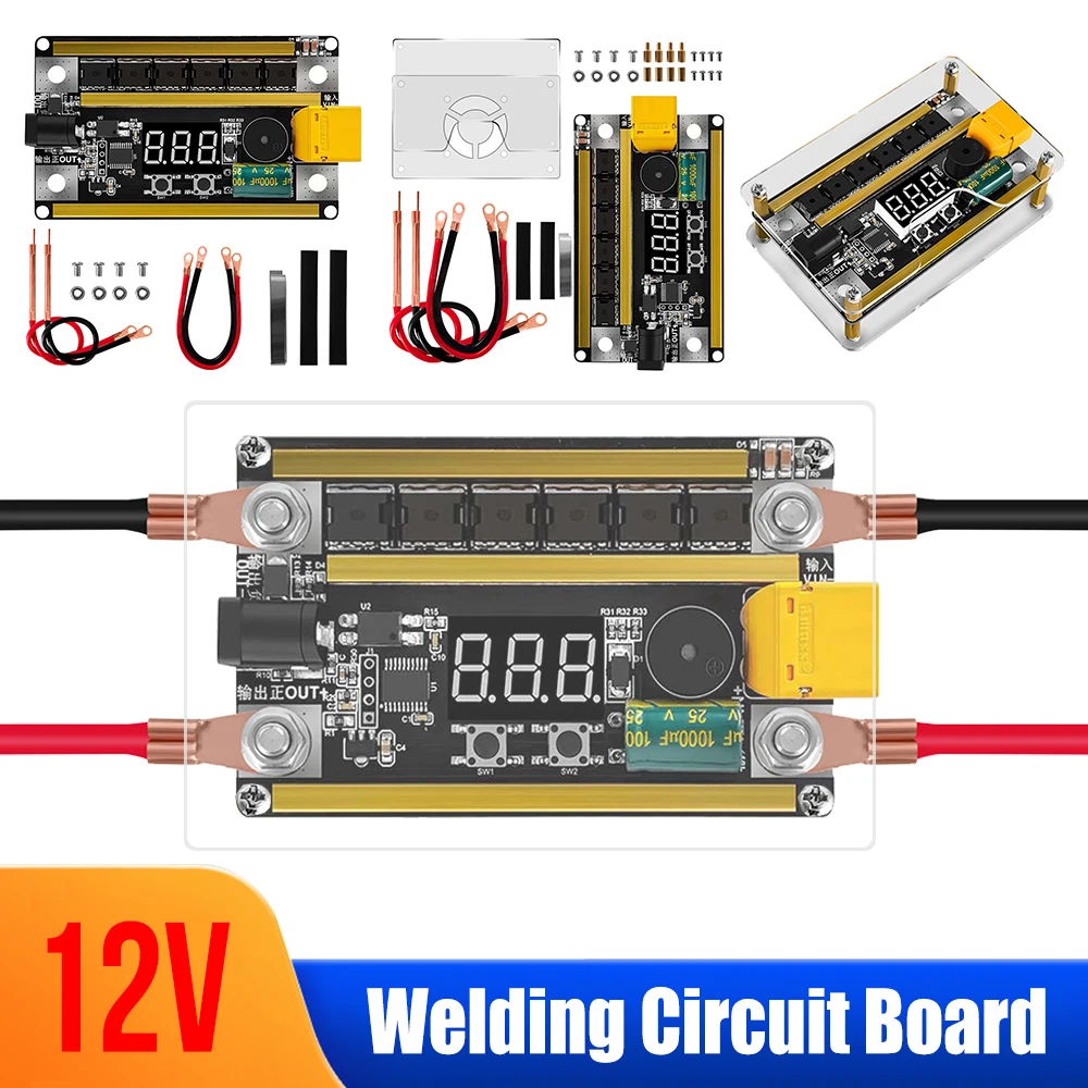 GX591 Mainboard Welder Digital Tube Display 12V Welding Circuit Board Support Welding 0.1mm-0.2mm Nickel Sheet for 18650 Battery
GX591 Mainboard Welder Digital Tube Display 12V Welding Circuit Board Support Welding 0.1mm-0.2mm Nickel Sheet for 18650 Battery