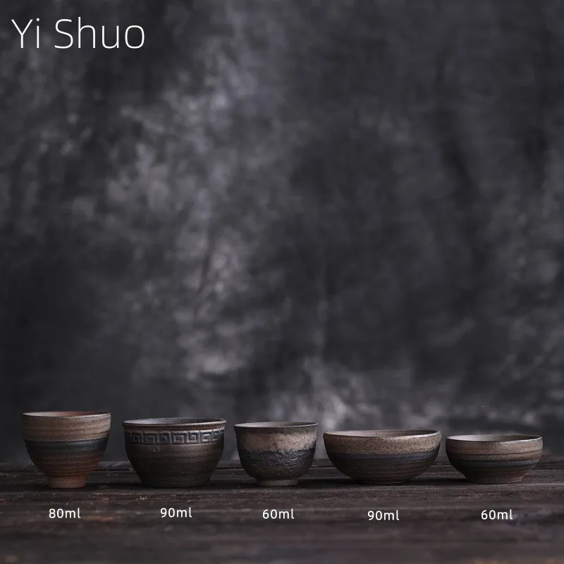 Tea Cup Handmade Stoneware Master Cup New Chinese Style Ceramic Kung Fu Tea Set Retro Kiln Baked Teacup Porcelain
Tea Cup Handmade Stoneware Master Cup New Chinese Style Ceramic Kung Fu Tea Set Retro Kiln Baked Teacup Porcelain