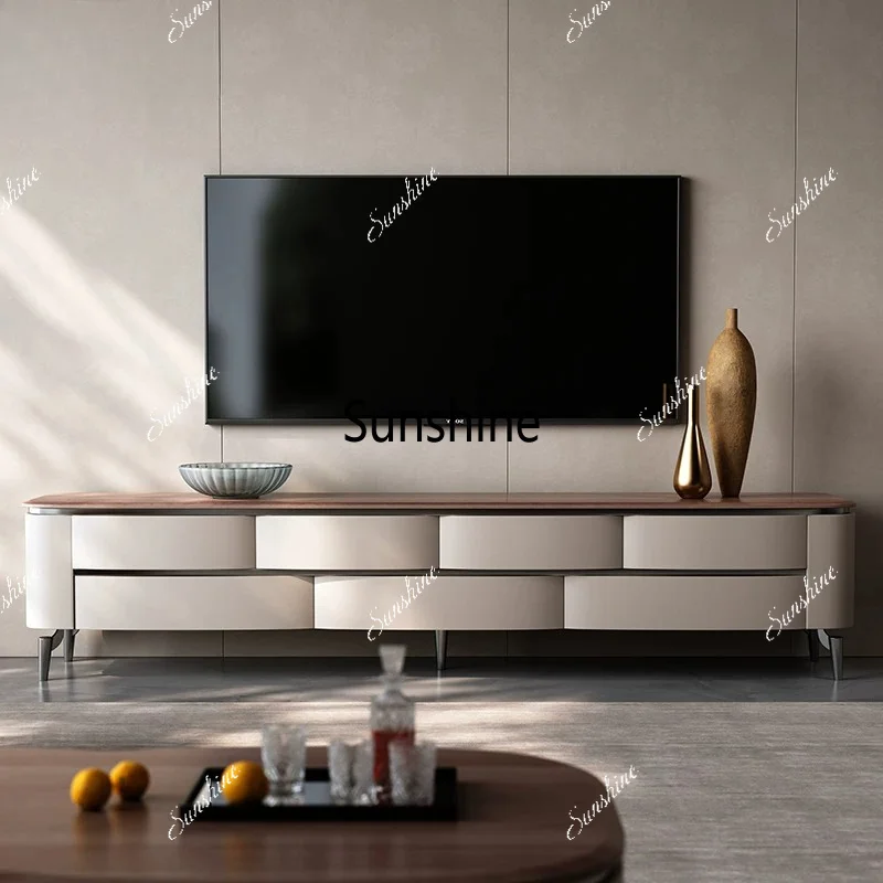 Medieval walnut wood grain high-end TV cabinet coffee table combination
Medieval walnut wood grain high-end TV cabinet coffee table combination