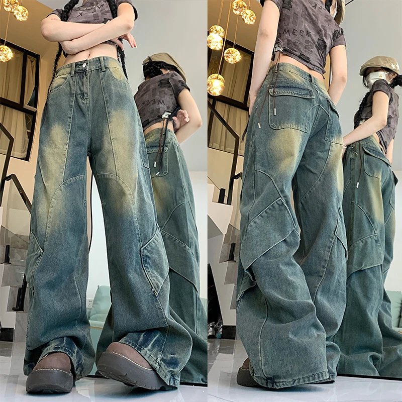 Women American Vintage Harajuku High Waist Jeans Female 90s Aesthetic Denim Pants Girls Blue Y2k 2000s Trashy Clothes Trousers
Women American Vintage Harajuku High Waist Jeans Female 90s Aesthetic Denim Pants Girls Blue Y2k 2000s Trashy Clothes Trousers