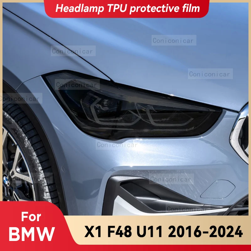 For BMW X1 F48 U11 2016-2024 Car Headlight Smoked Black TPU Protective Film Front Light Tint Change Color Sticker Accessories
For BMW X1 F48 U11 2016-2024 Car Headlight Smoked Black TPU Protective Film Front Light Tint Change Color Sticker Accessories