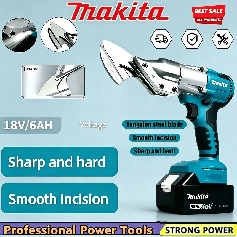 Makita Metal Shear Cutter – Rechargeable Electric Cordless Scissors, Heavy Duty Tool for Thin Plate & Sheet Metal Cutting
Makita Metal Shear Cutter – Rechargeable Electric Cordless Scissors, Heavy Duty Tool for Thin Plate & Sheet Metal Cutting