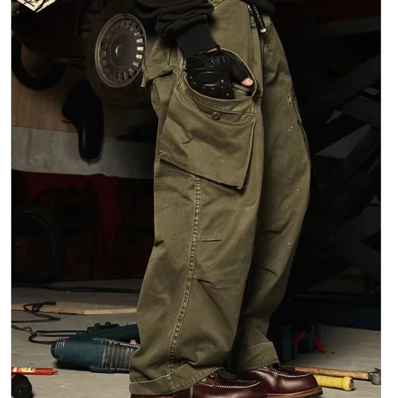 Amekaji Wear American Retro Overalls Trousers Men's Washed Multi-Pocket Casual Pants
Amekaji Wear American Retro Overalls Trousers Men's Washed Multi-Pocket Casual Pants